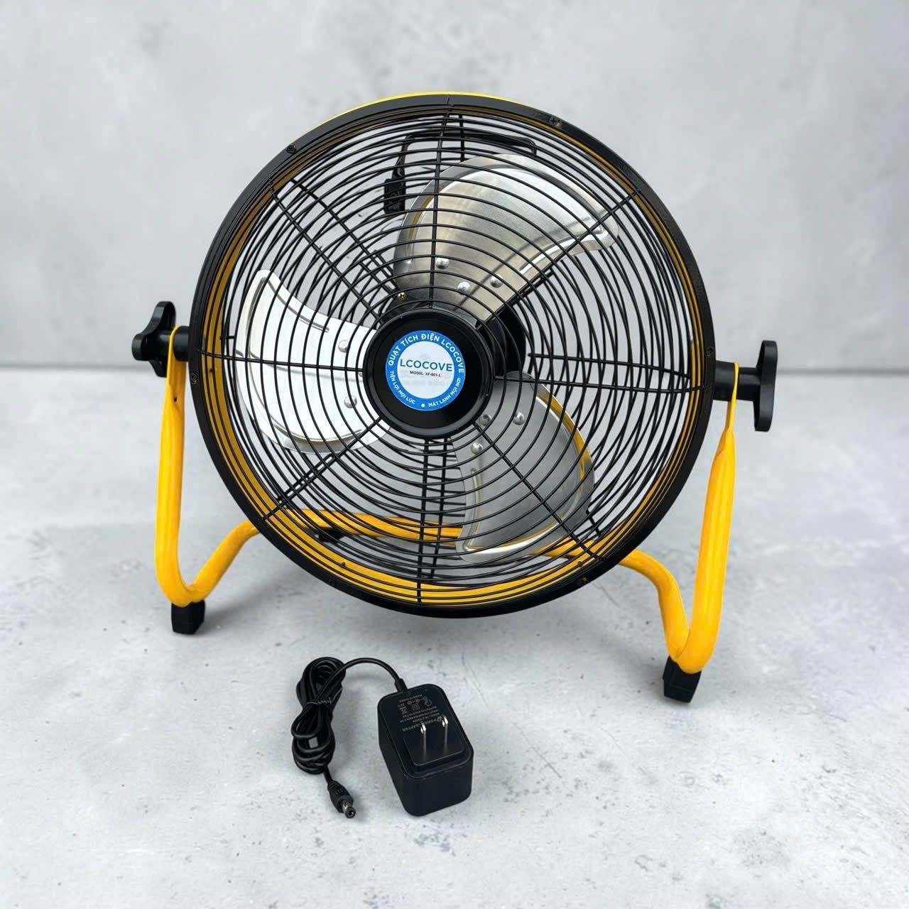 Quạt tích điện chân quỳ LCOCOVE XF-001-L KT 12inch